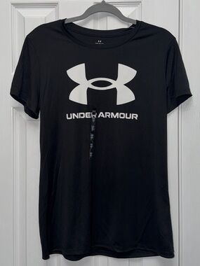 NWT Under Armour Women’s Velocity Graphic Short Sleeve Tee - Black - Size Medium